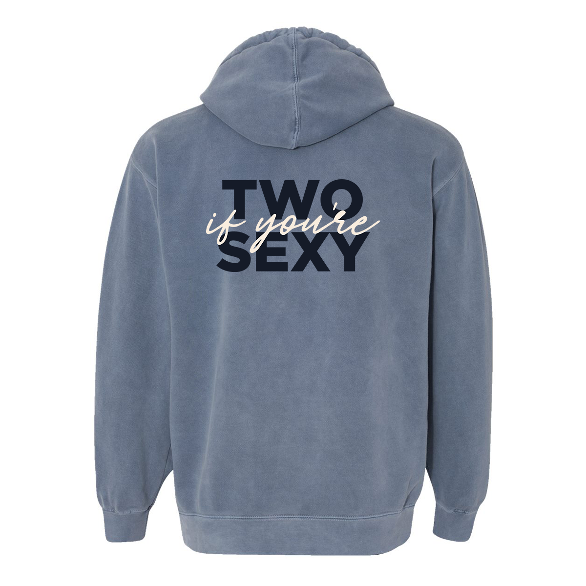 Blue “Two if you’re Sexy” LilyLouTay Emblem Hoodie