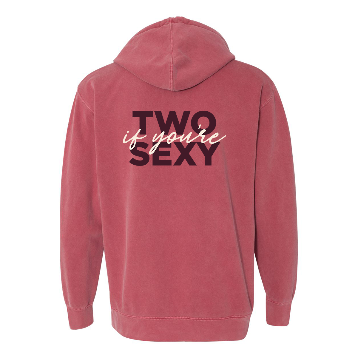 Crimson “Two if you’re Sexy” LilyLouTay Emblem Hoodie