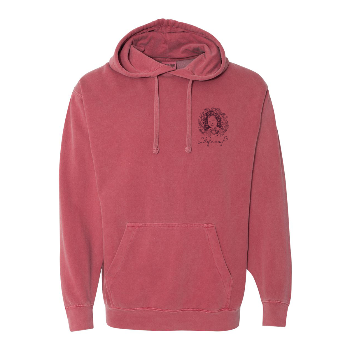 Crimson “Two if you’re Sexy” LilyLouTay Emblem Hoodie