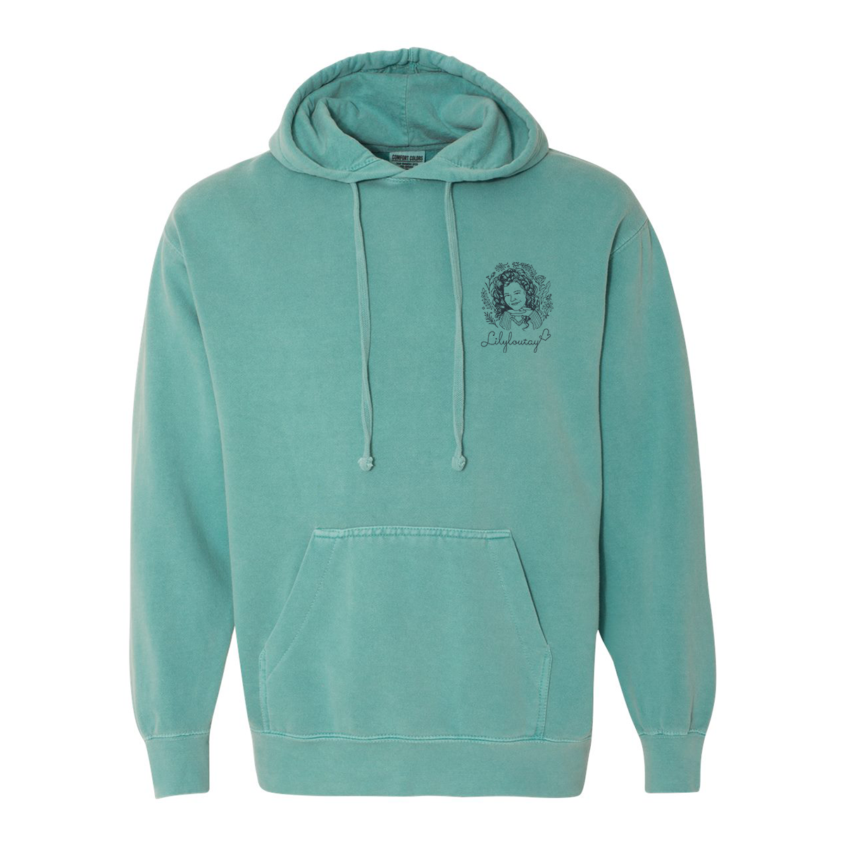 Green “Two if you’re Sexy” LilyLouTay Emblem Hoodie